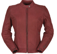 Мотокуртка женская DEBBIE кожа, цвет Красный