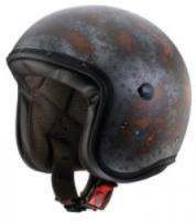 Мотошлем JET FREERIDE RUSTY, цвет Серебристый Матовый/Коричневый Матовый