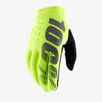 100% Мотоперчатки текстильные Brisker Fluo/Yellow